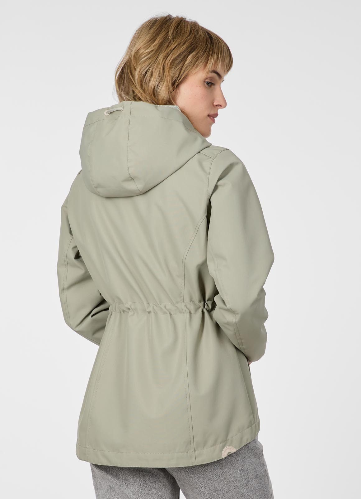 Ragwear Parka DANKKA Mit Kordelzug, geblümtem Futter und reflektierenden Kordeln
