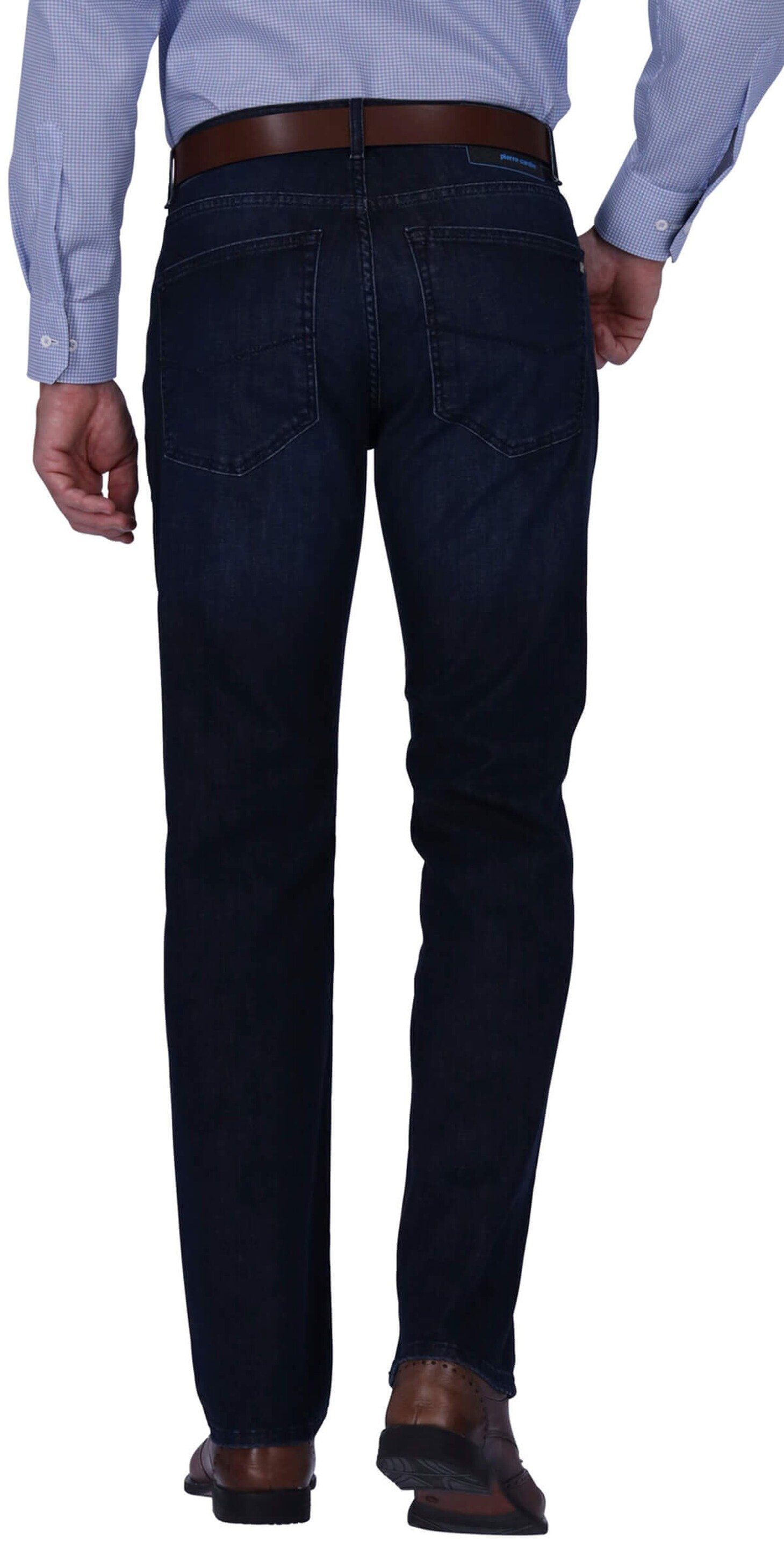Modern Five-Pocket-Jeans PIERRE Clima Pierre darkblue Control Lyon CARDIN Fit Cardin 5-Pocket-Jeans