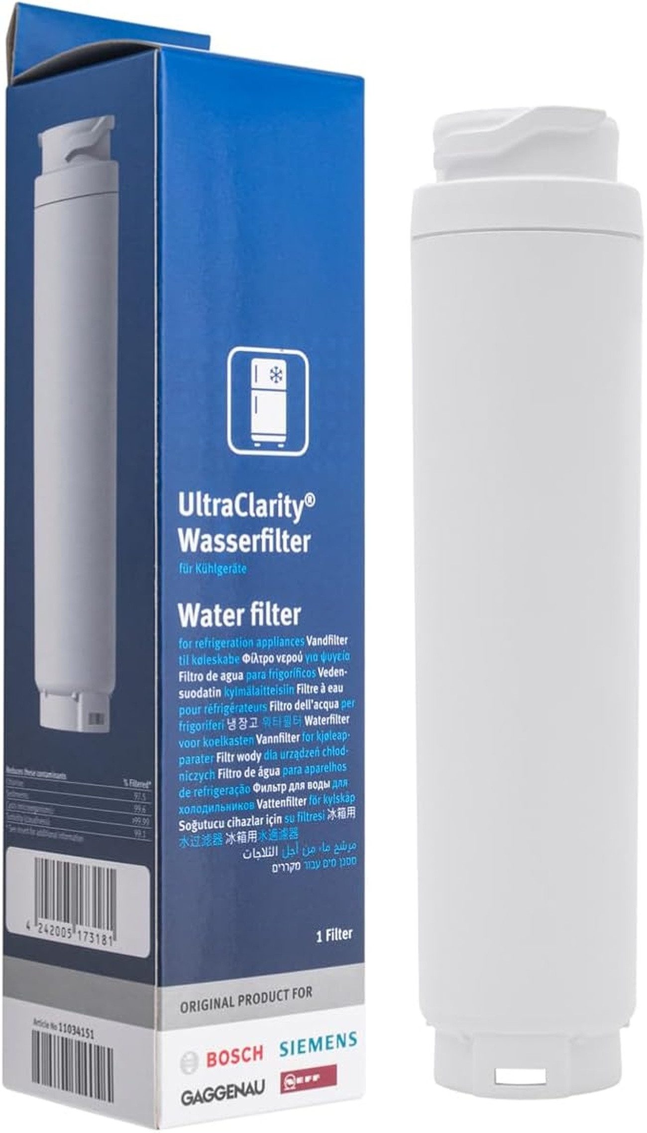 BOSCH Wasserfilter BSH UltraClarity 11034151 17005584 KSZ50UC0 KS50ZUC0