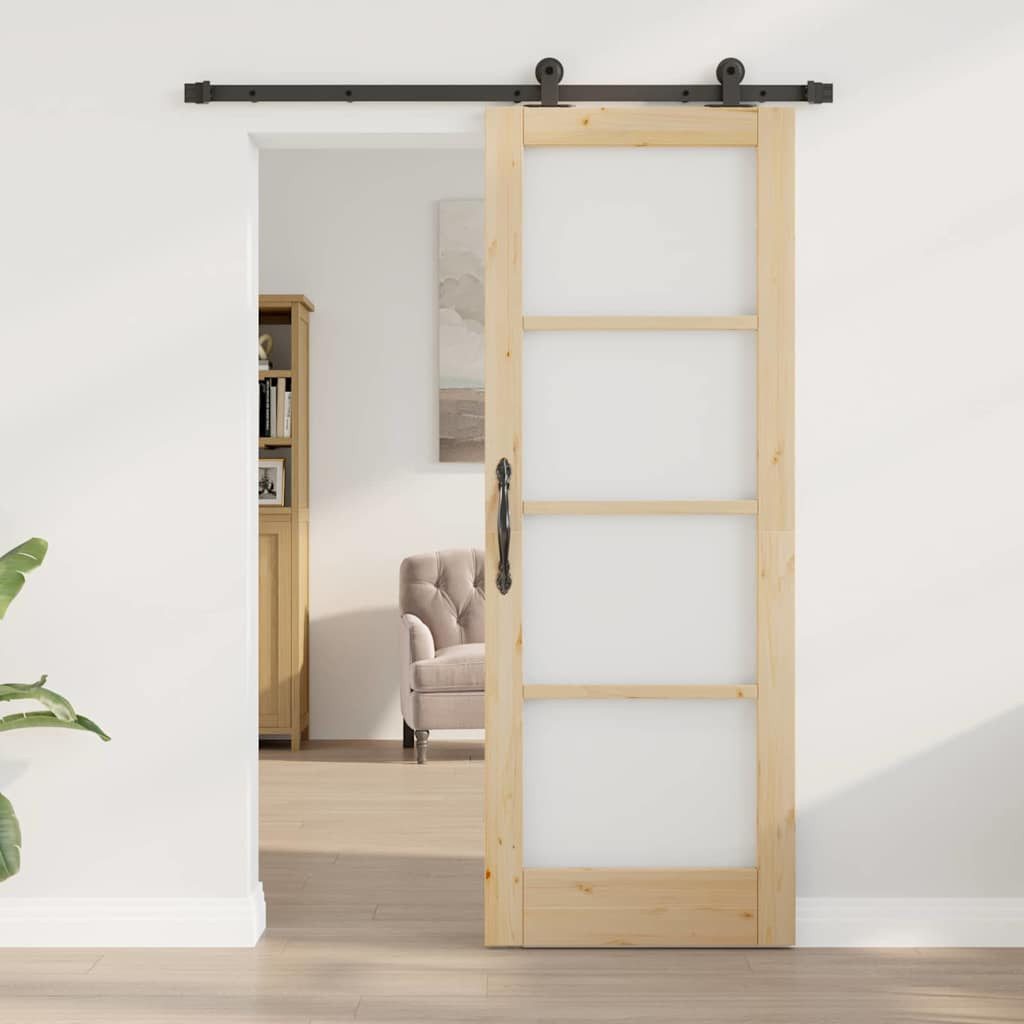 vidaXL Haustür Schiebetür ORKDAL Natur 73,5 x 198,5 cm (1-St)