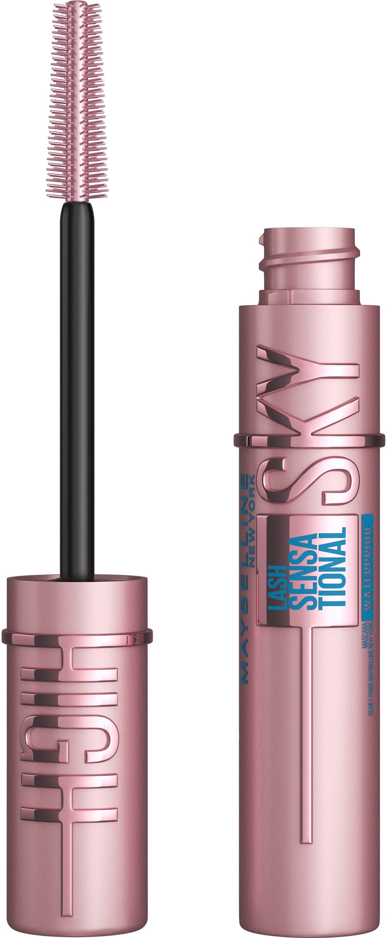 MAYBELLINE NEW YORK Mascara LASH SENSATIONAL SKY HIGH Waterproof, schafft volles Volumen und extreme Länge