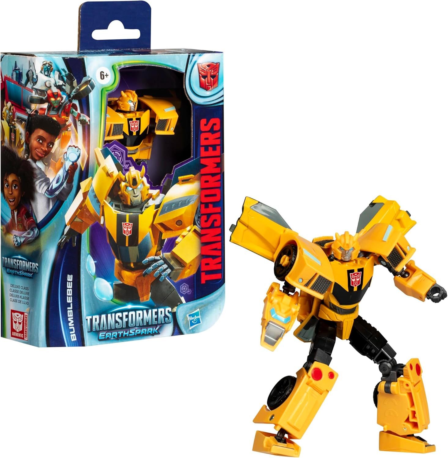 Hasbro Actionfigur Transformers Spielzeug EarthSpark Deluxe-Klasse Bumblebee, 12,5 cm gro