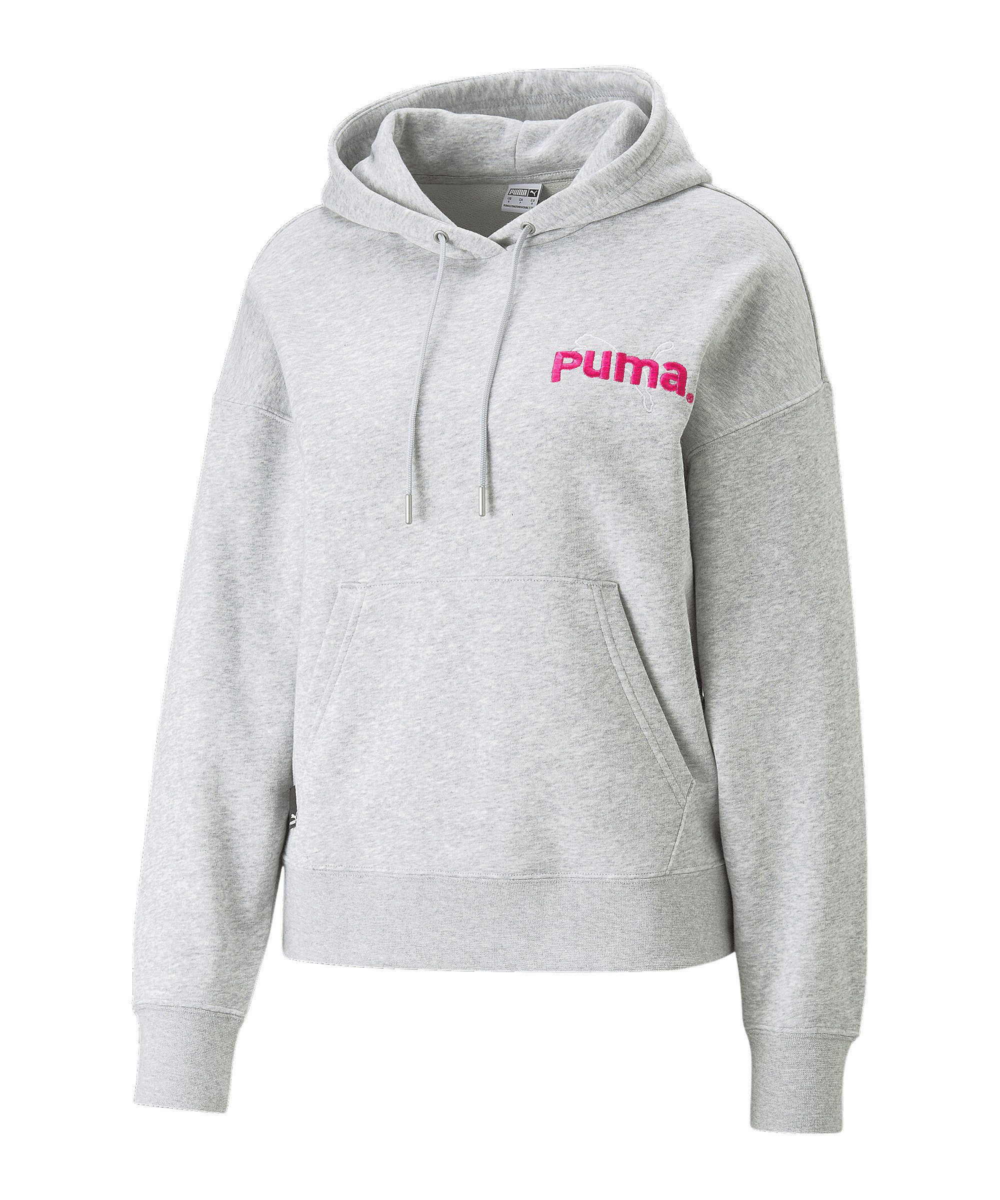 PUMA Sweatshirt PUMA TEAM Hoody Damen Damen Baumwolle