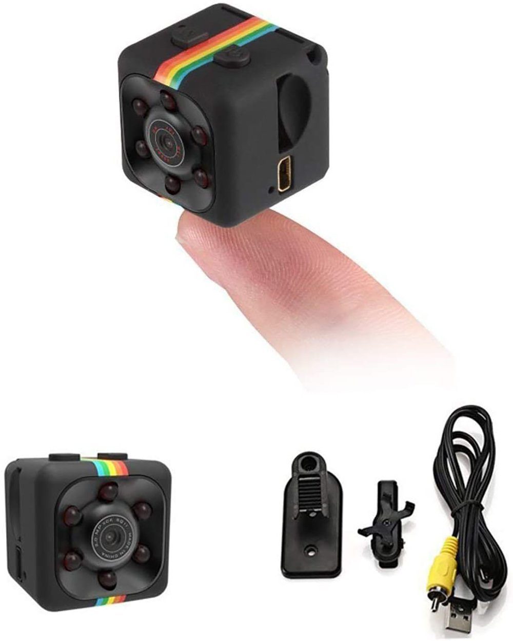 Leway »Überwachungskamera Spionagekamera versteckte Kamera Minikamera HD  1080P Spionagekamera drahtlose kleine tragbare  Nachtsicht-Bewegungserkennung für Zuhause, Auto, Drohne« Überwachungskamera  (1-tlg) online kaufen | OTTO