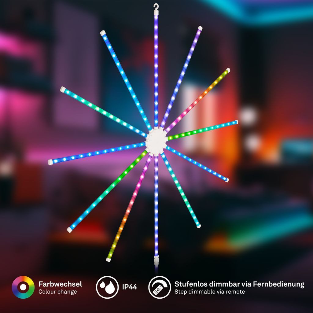 Briloner Leuchten Wandleuchte 3954136, Dimmfunktion, LED fest integriert