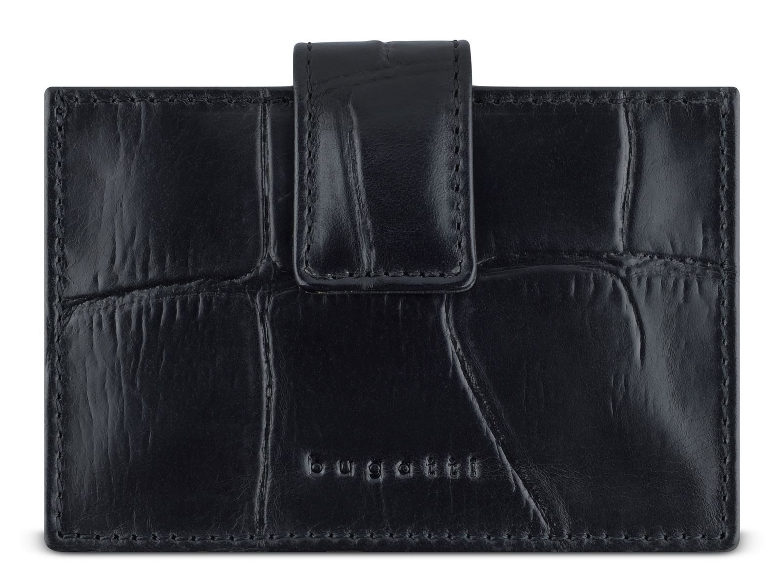 bugatti Kartenetui Card Holder, aus echtem Leder mit RFID-Blocker Schutz