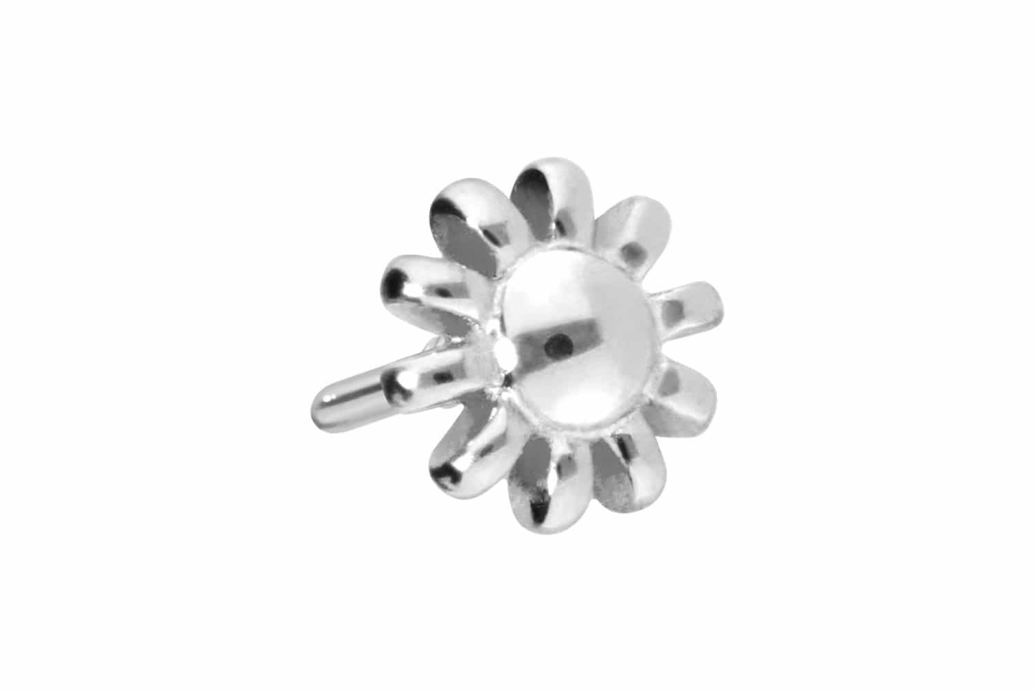 Piercing-Set 14 Karat Gold Schraubaufsatz mit Außengewinde BLUME