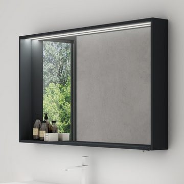 doporro Spiegelschrank Wandspiegel mit LED Wandschrank Badezimmer Spiegelschran01