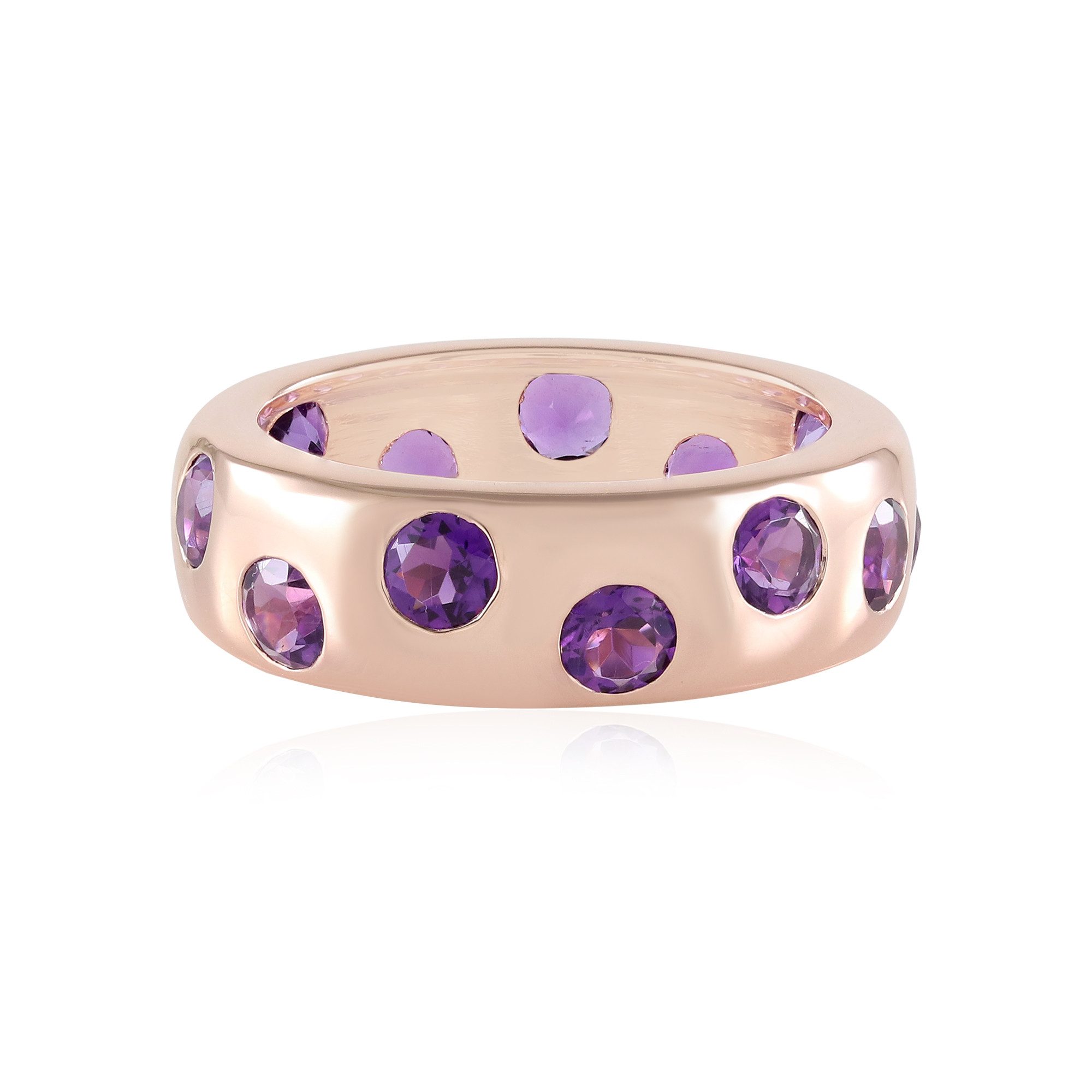 Cavill Silberring Cavill Ring aus 925er Sterlingsilber mit 2,74 ct lila Amethyst (1-tlg)