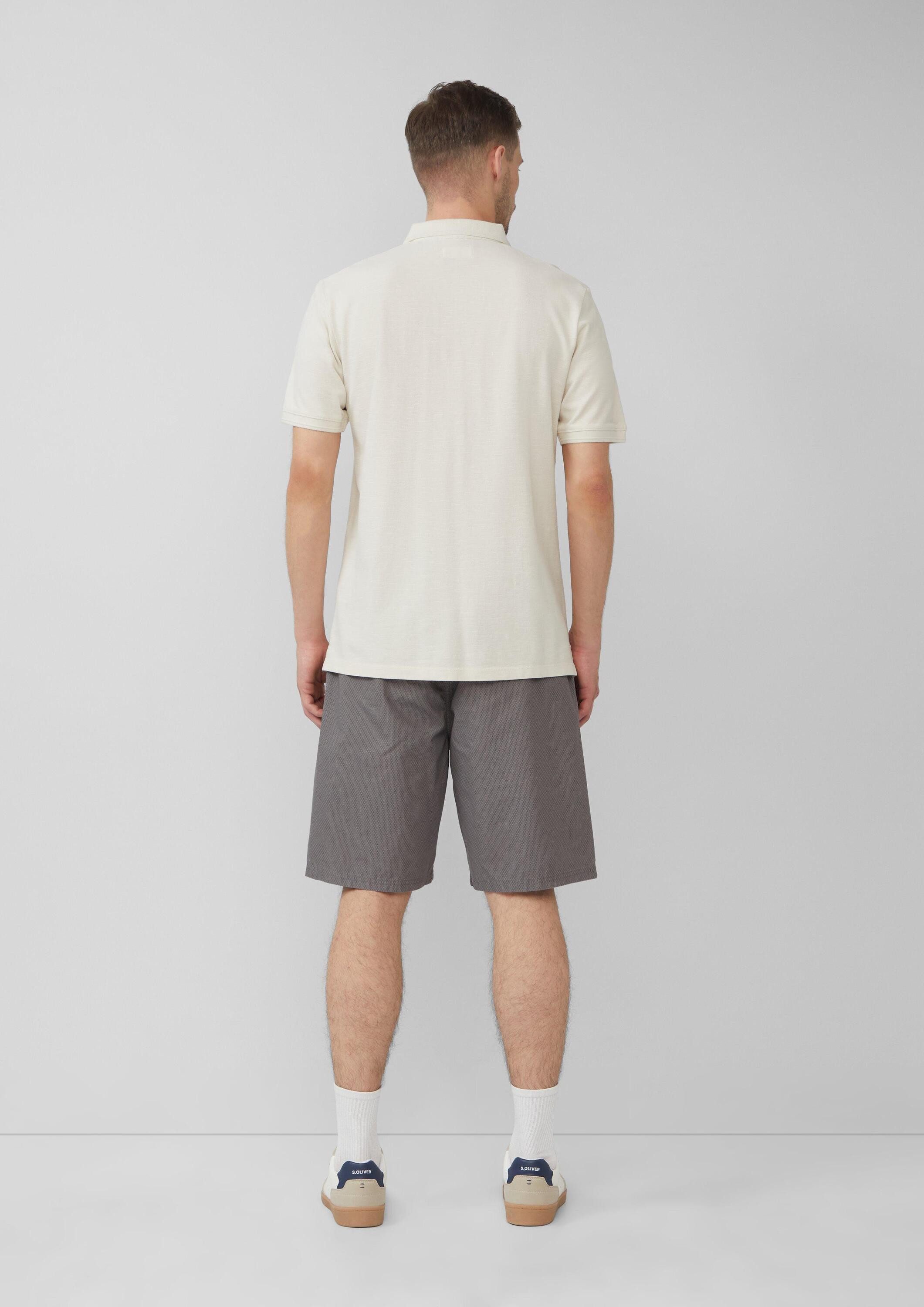 s.Oliver Shorts Bermuda DETROIT Relaxed-Fit-Bermuda mit Minimalmuster und Elastikbund