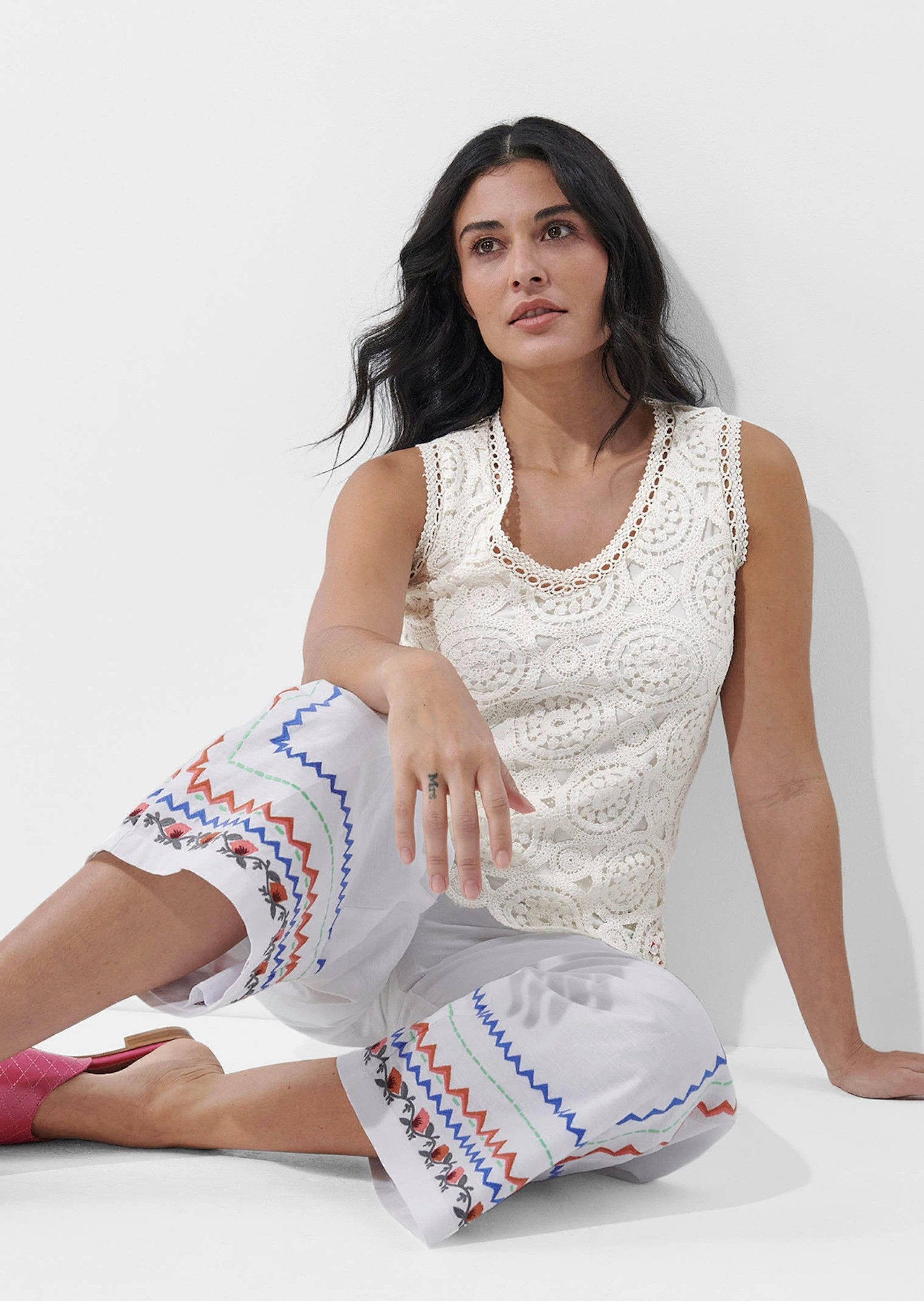 Alba Moda Shirttop Top mit Spitze