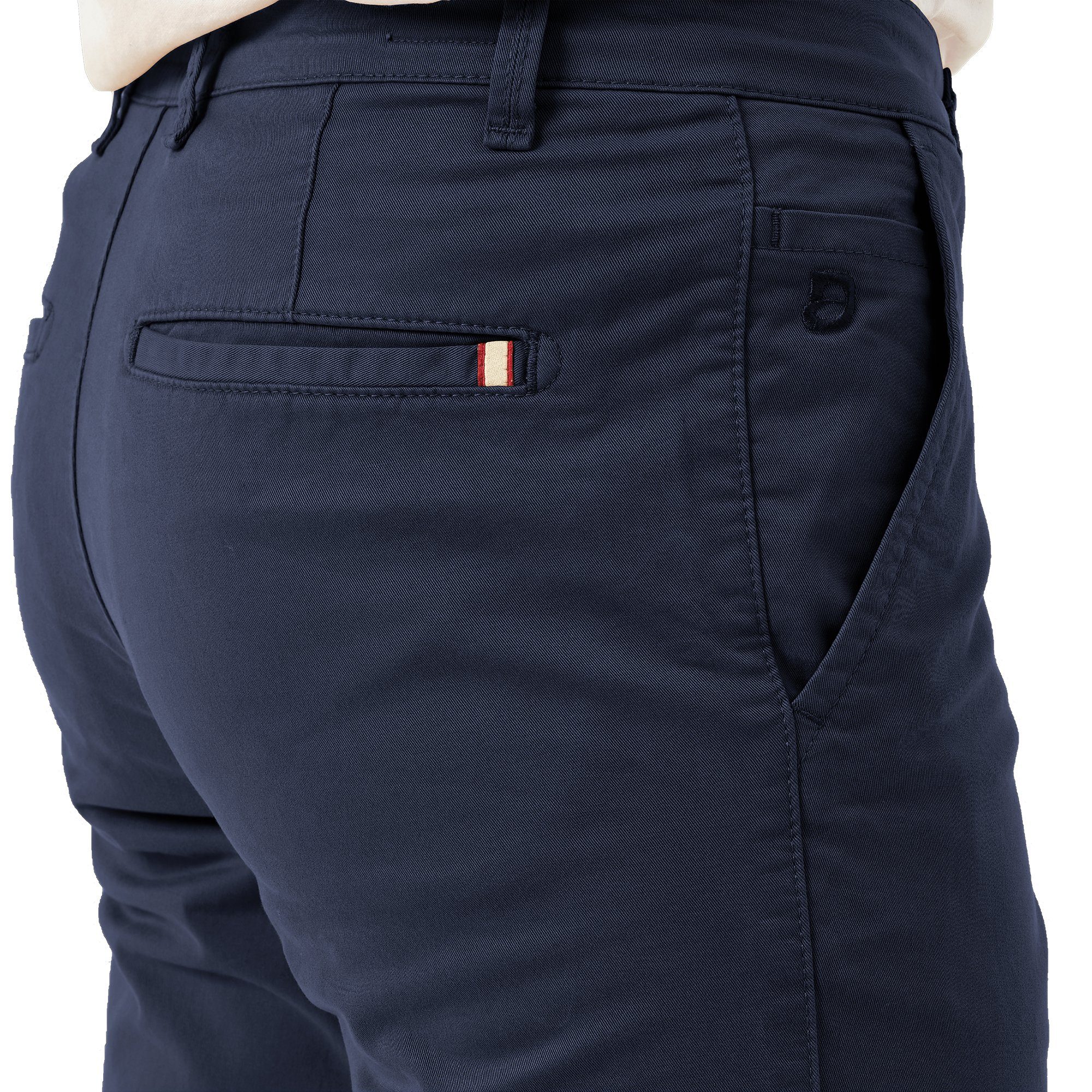 5-Pocket-Style, Slim Fit Chinohose D'MARO COTTON, Chinohose 308 Herren Bio-Baumwolle ORGANIC Navyblau