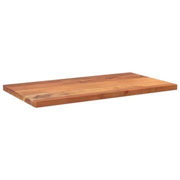 vidaXL Tischplatte Tischplatte 110x70x2,5 cm Rechteckig Massivholz Akazie (1 St)