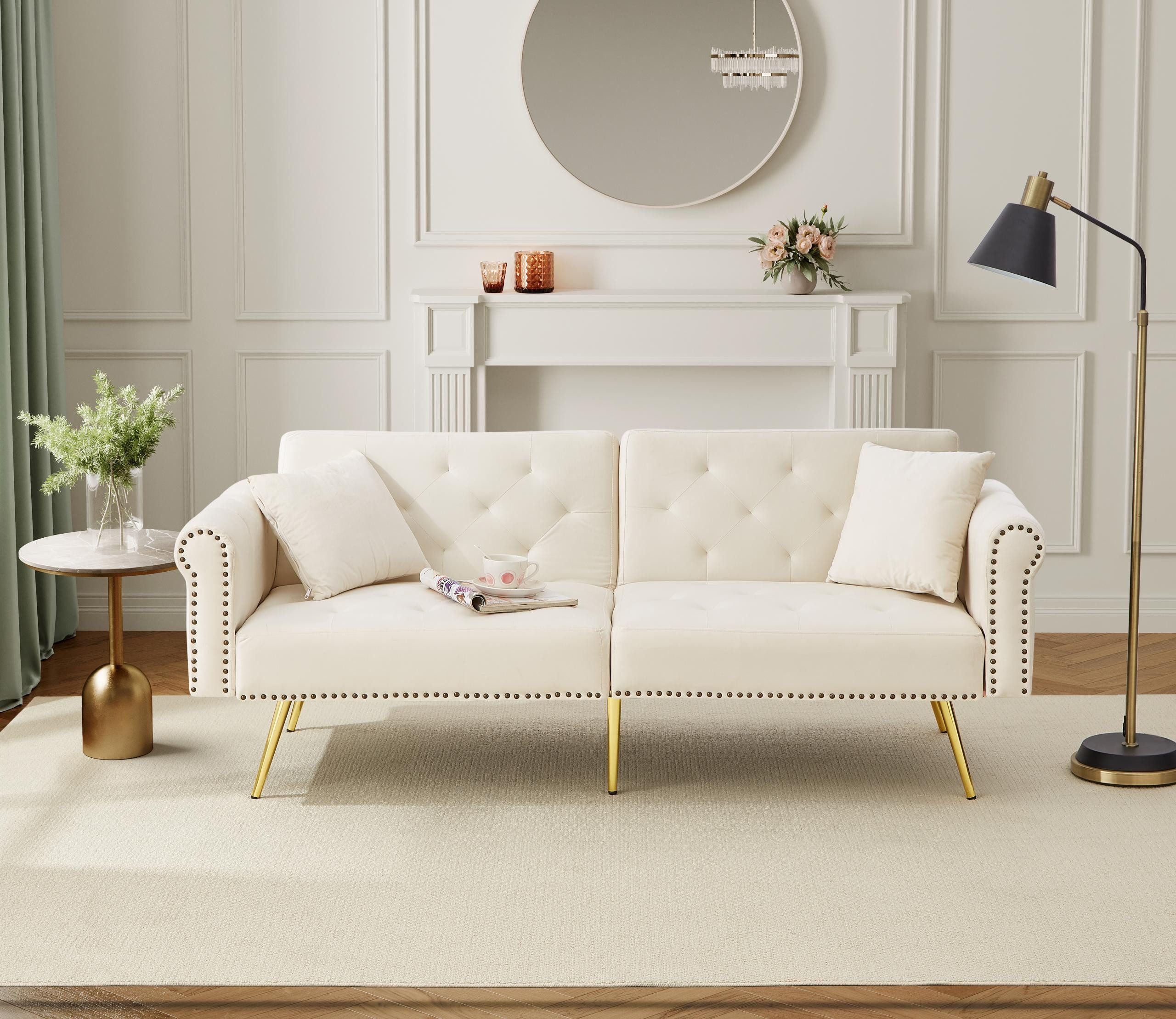STILVORA Schlafsofa couch mit schlaffunktion,2-Sitzer sofas günstig online kaufen