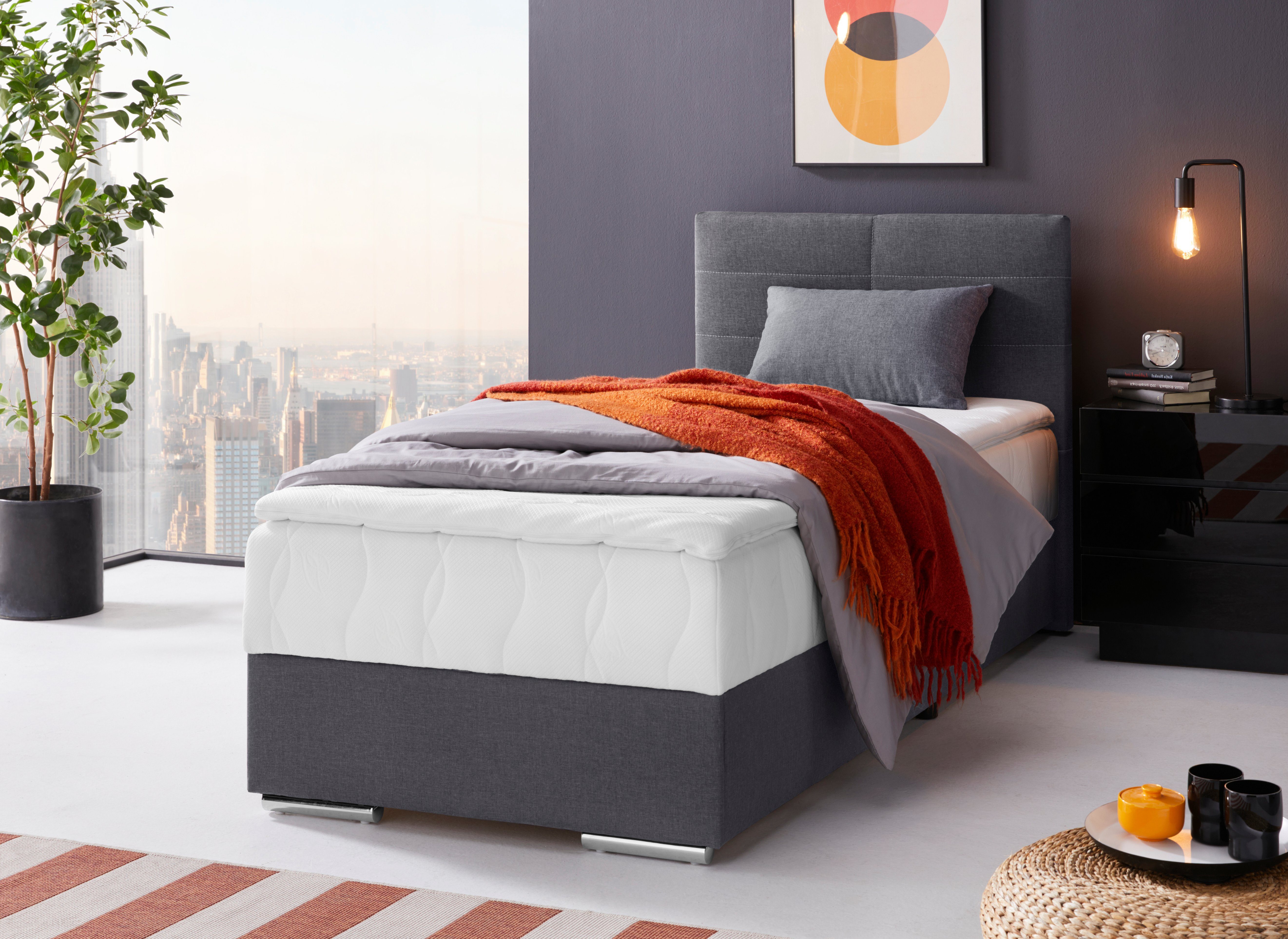 COTTA Boxbett Tom mit Bettkasten, Topper und Zierkissen, Bestseller, Unser Dauertiefpreis