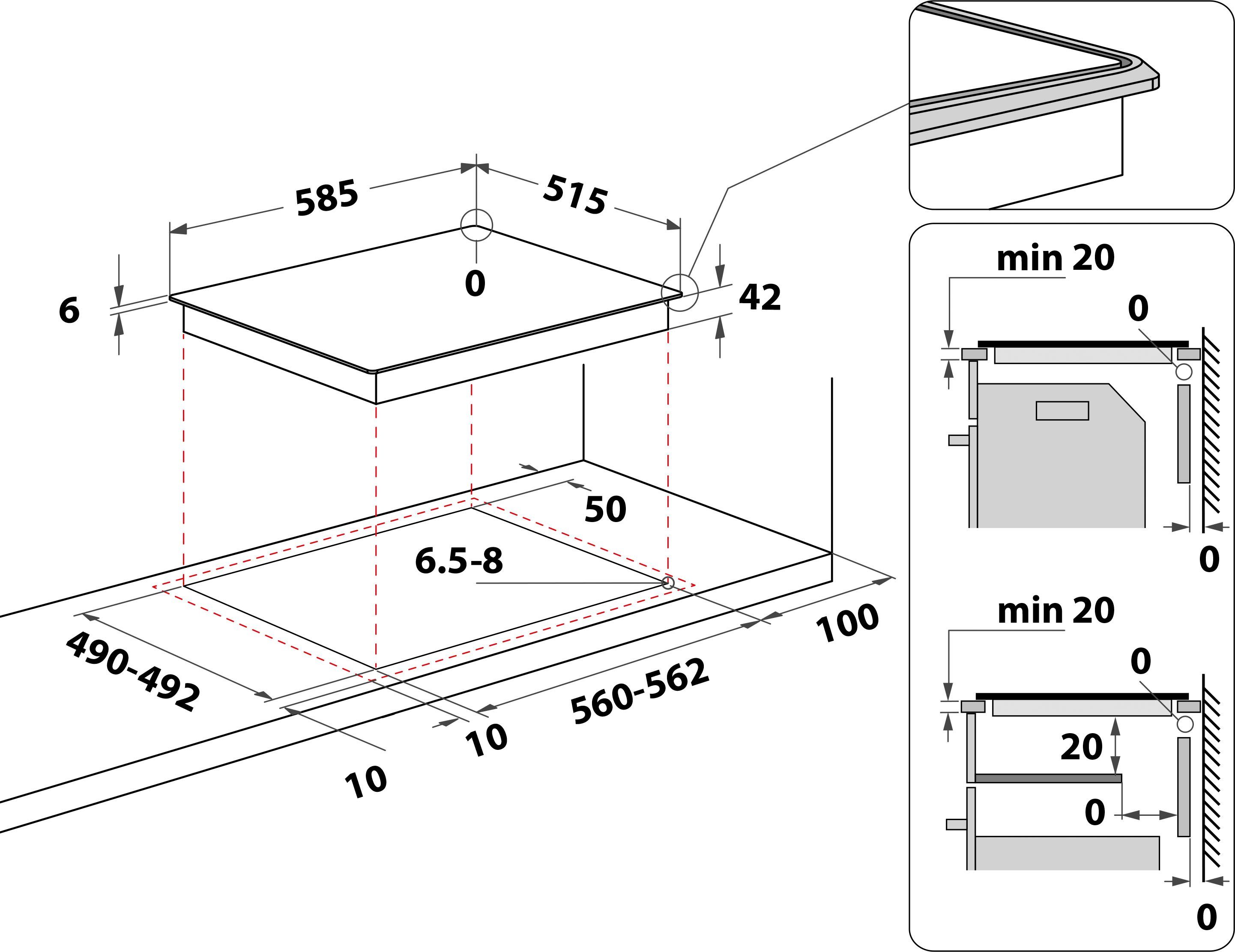 Privileg Backofen-Set BAKO 450 Teilauszug, mit Turn&Cook BLACK, Pyrolyse-Selbstreinigung