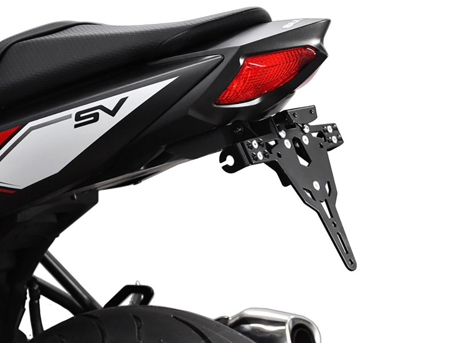 ZIEGER Kennzeichenhalter Pro Kennzeichenhalter kompatibel mit Suzuki SV 650 Frankreich