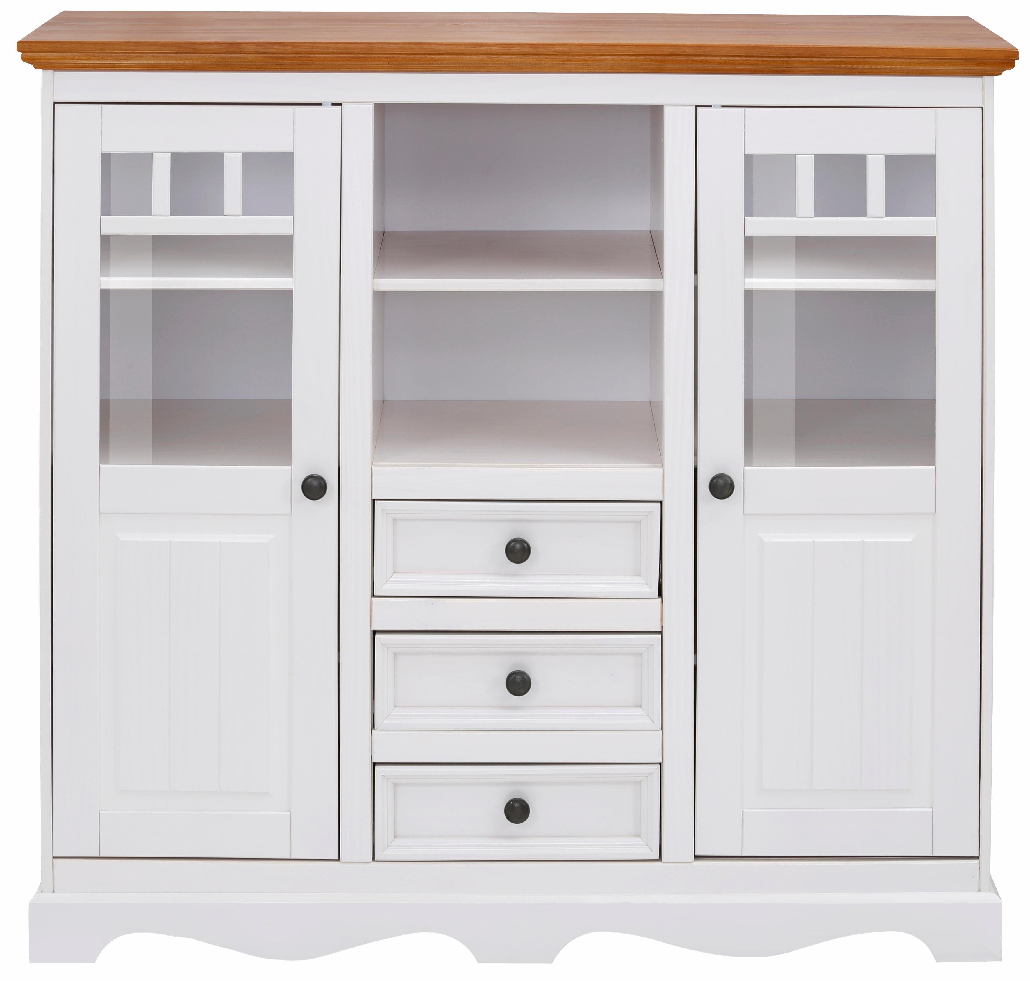 OTTO home Highboard Melissa, Vitrine, Breite 132 cm
