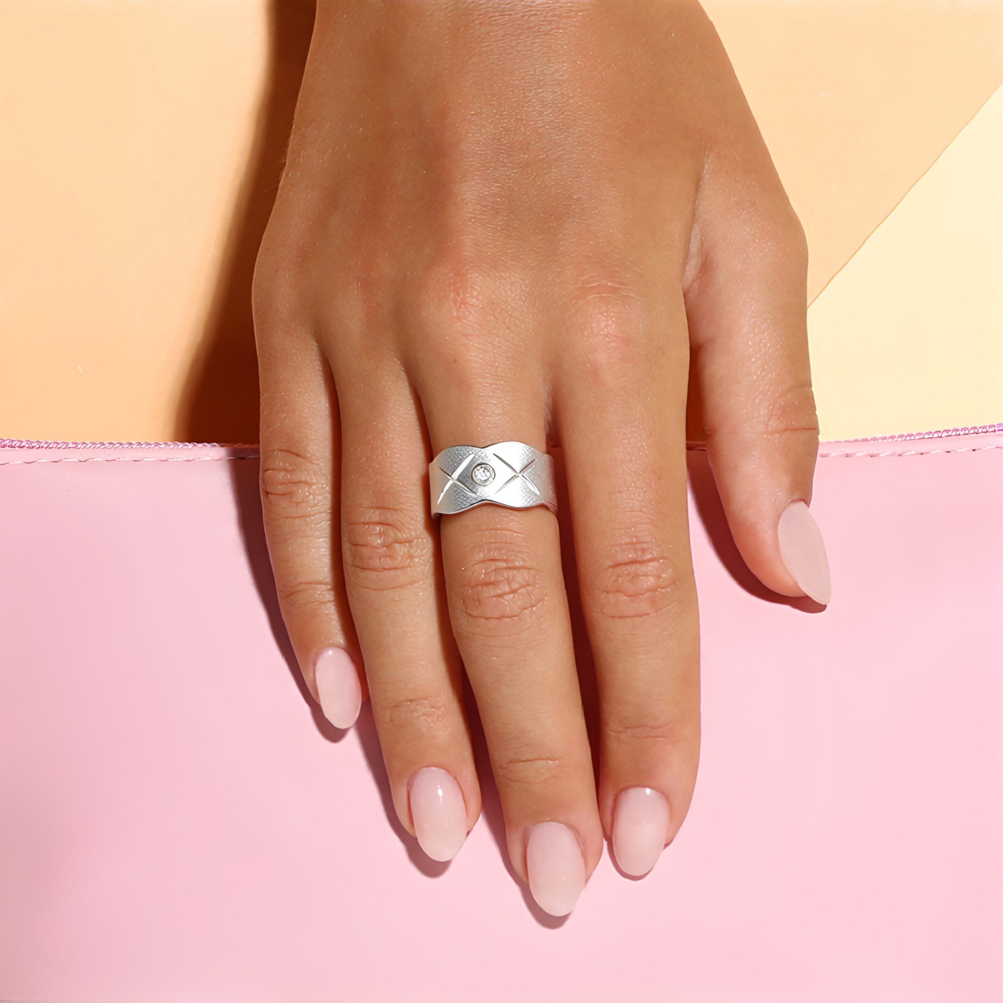 Cavill Diamantring Ring aus Sterlingsilber mit brillantgeschliffenem Diamanten (1-tlg)