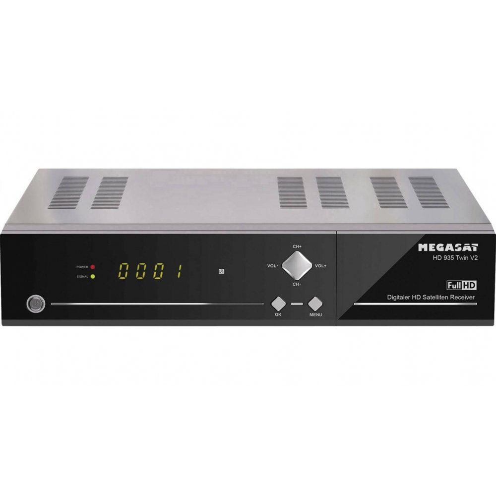 Megasat HD 935 Twin V2 Schwarz, HD-SAT-Receiver, mit Aufnahmefunktion SAT-Receiver