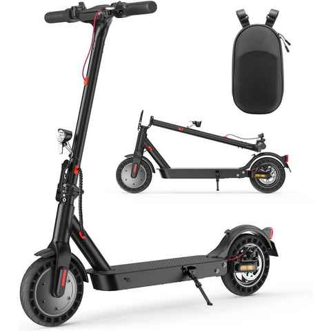 iscooter E-Scooter 10 Zoll E-Scooter mit Straßenzulassung ABE bis 120kg, 40km Reichweite, 500,00 W, 20,00 km/h, Doppelfederung, Aluminium faltbar, Duales Bremssystem, Wabenreifen