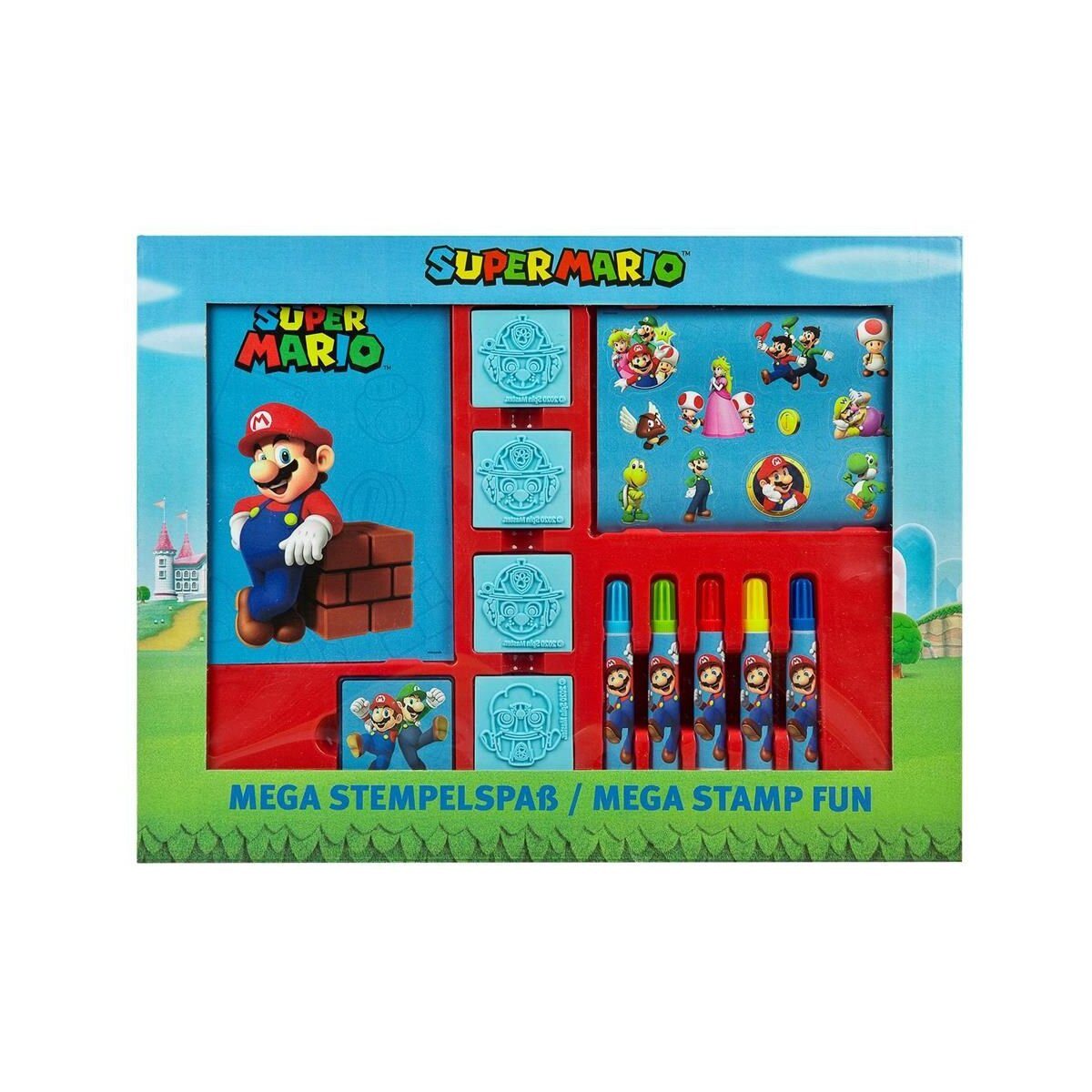 Super Mario Kreativset Super Mario Mega-Stempelset Kreativer Stempelspaß