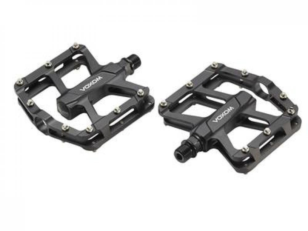 Voxom Plattformpedale Voxom Pedal MTB Pe16 schwarz Aluminium anodisiert, CNC Cr-Mo Achse Gle