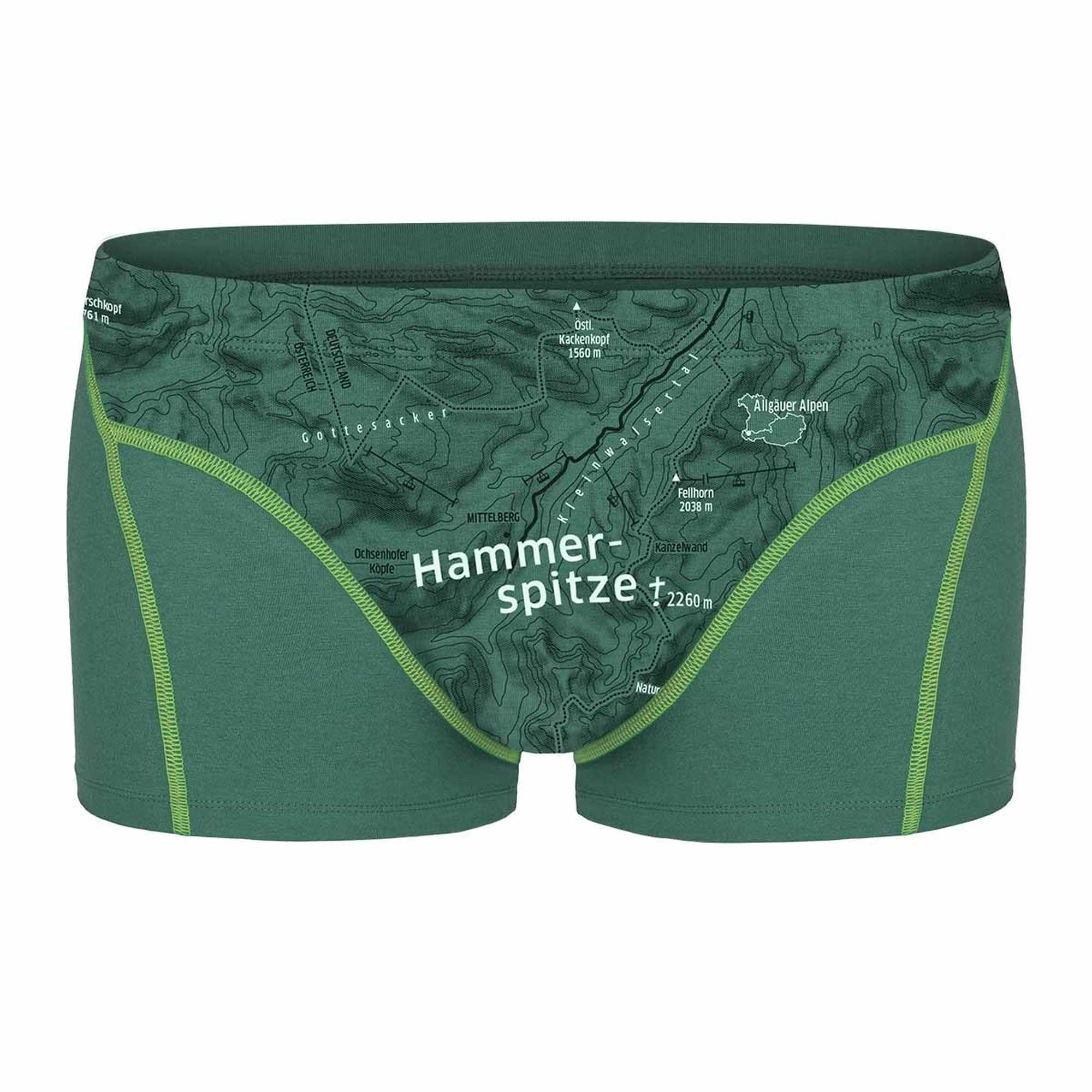 Herren Fleck Print, Shorts, - Boxer Erde Boxershorts Hammerspitze Bio-Baumwolle Ein schöner (Eukalyptus)