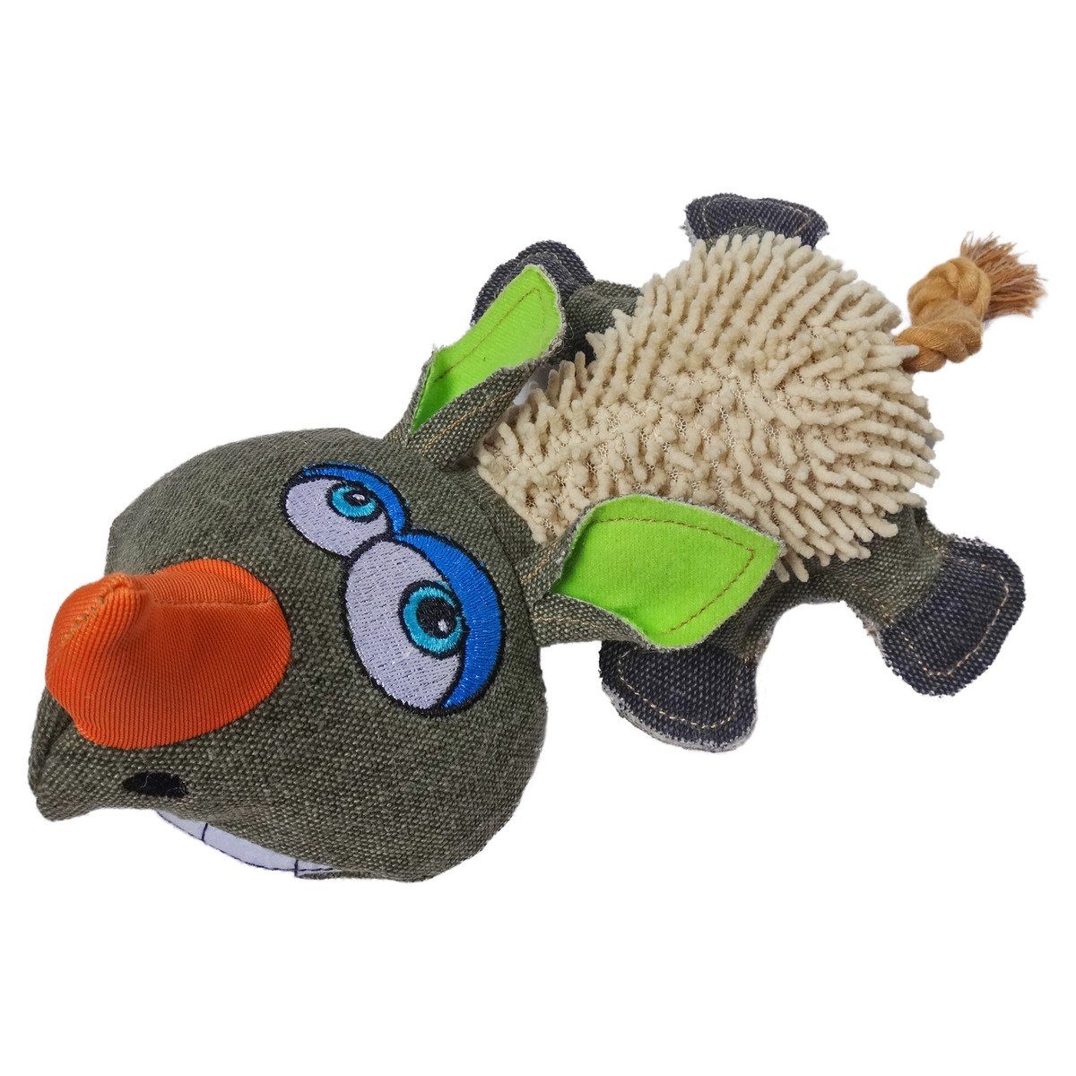 Tierkuscheltier Hundespielzeug Canvas Elch