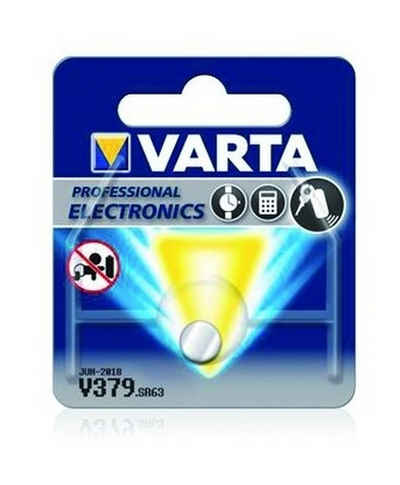 VARTA Batterie, (2 V), Knopfzelle 1,55V SR63 Silberoxid 14 mAh Ø5,9 x 2,15 mm RW327/SR521SW