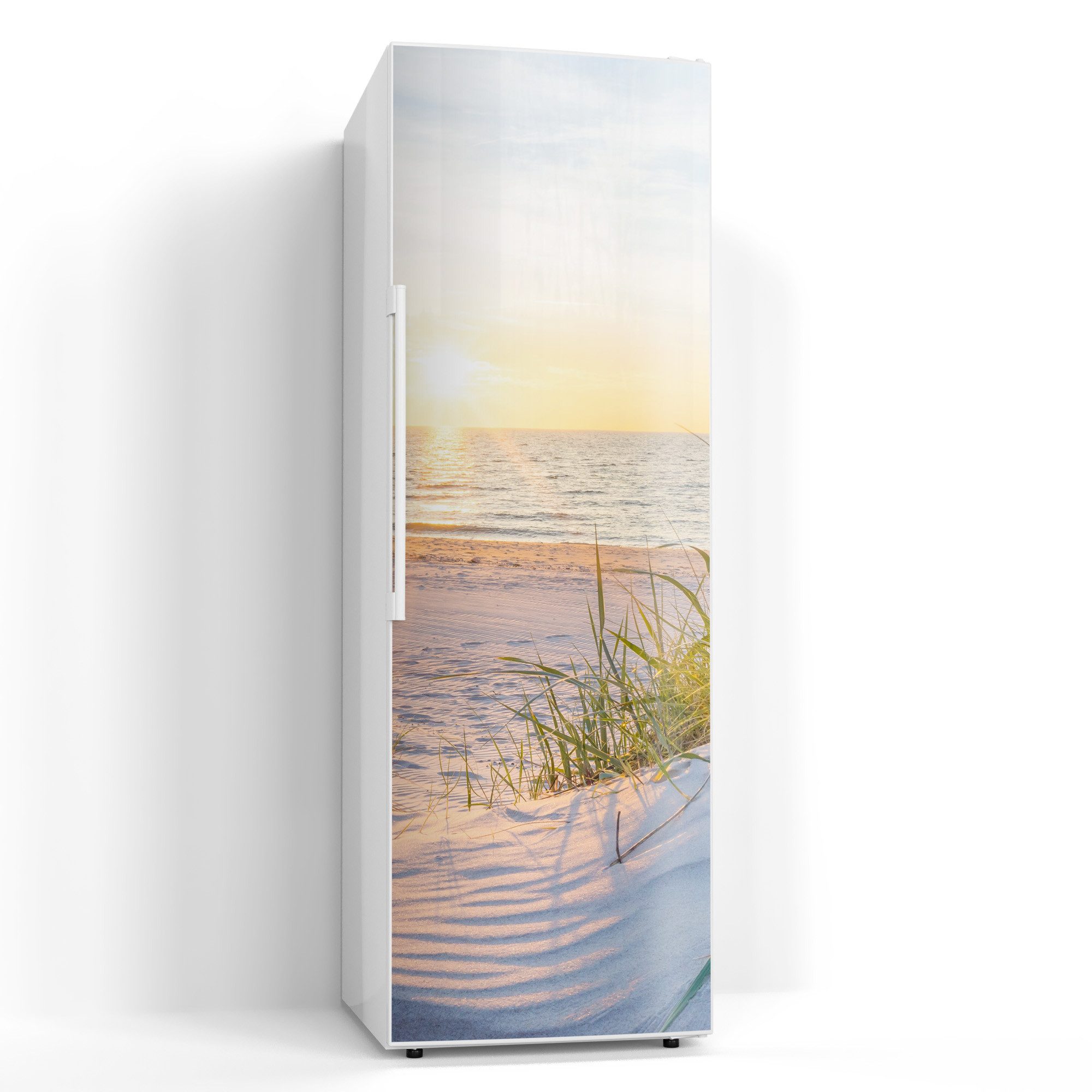 DEQORI Magnetfolie 'Abendsonne an der Ostsee', Kühlschrank Magnetmatte magnetisch Magnetfolie Folie Schutz