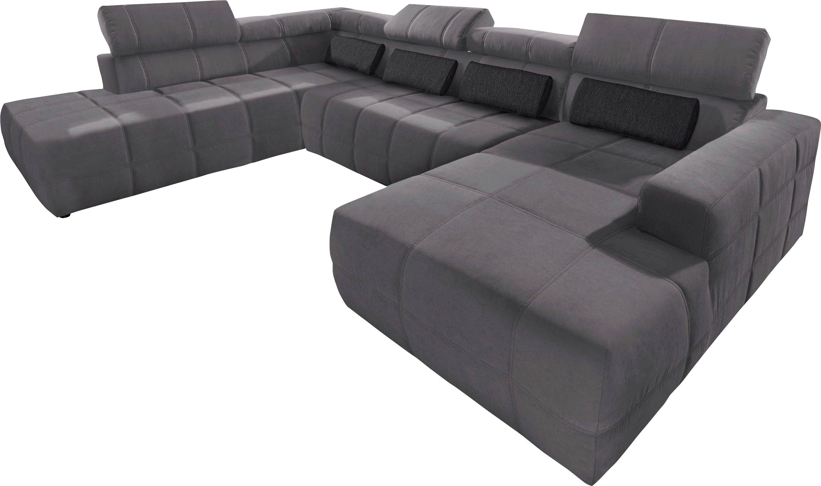 DOMO collection Wohnlandschaft "Brandon, whlw. mit Sitztiefenverstellung, w günstig online kaufen