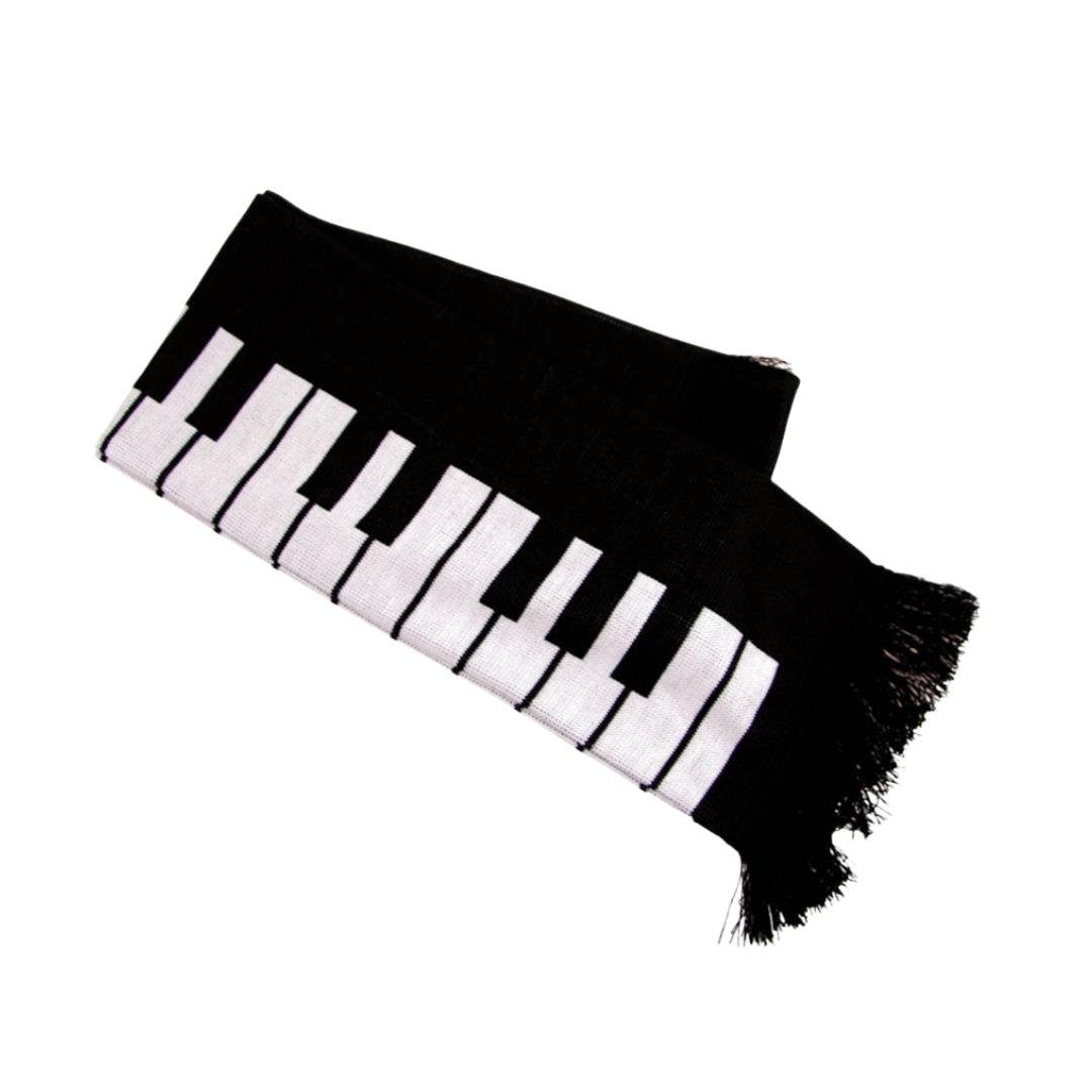mugesh Schal Strickschal Tastatur, für Musikerinnen und Musiker