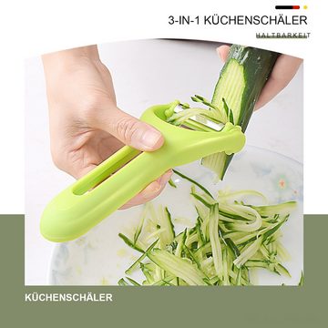 MAGICSHE Sparschäler Schäler Edelstahl Kartoffelschäler 3-in-1 Schälmaschine