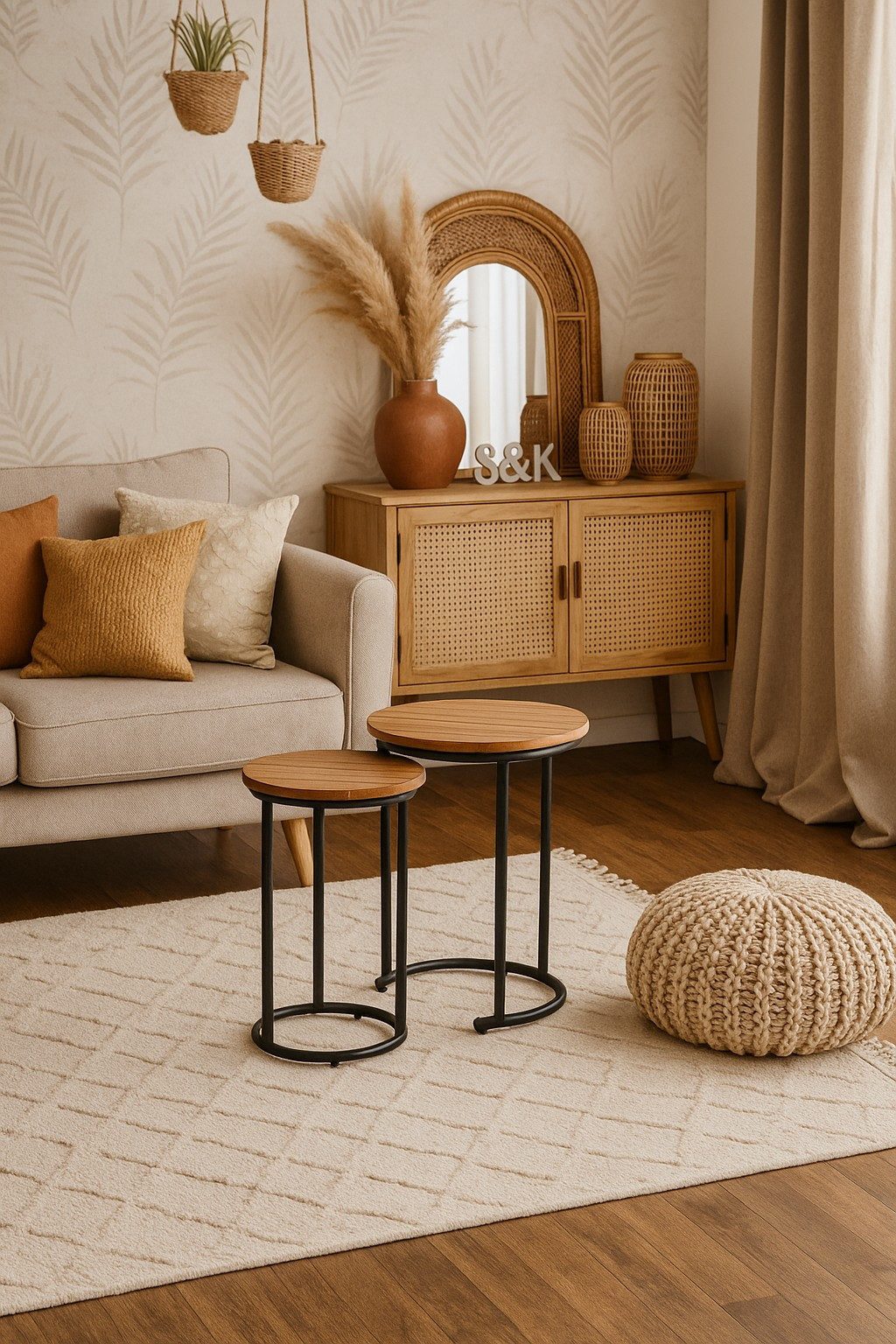 moebel-direkt-online Beistelltisch 2tlg. Tisch-Set