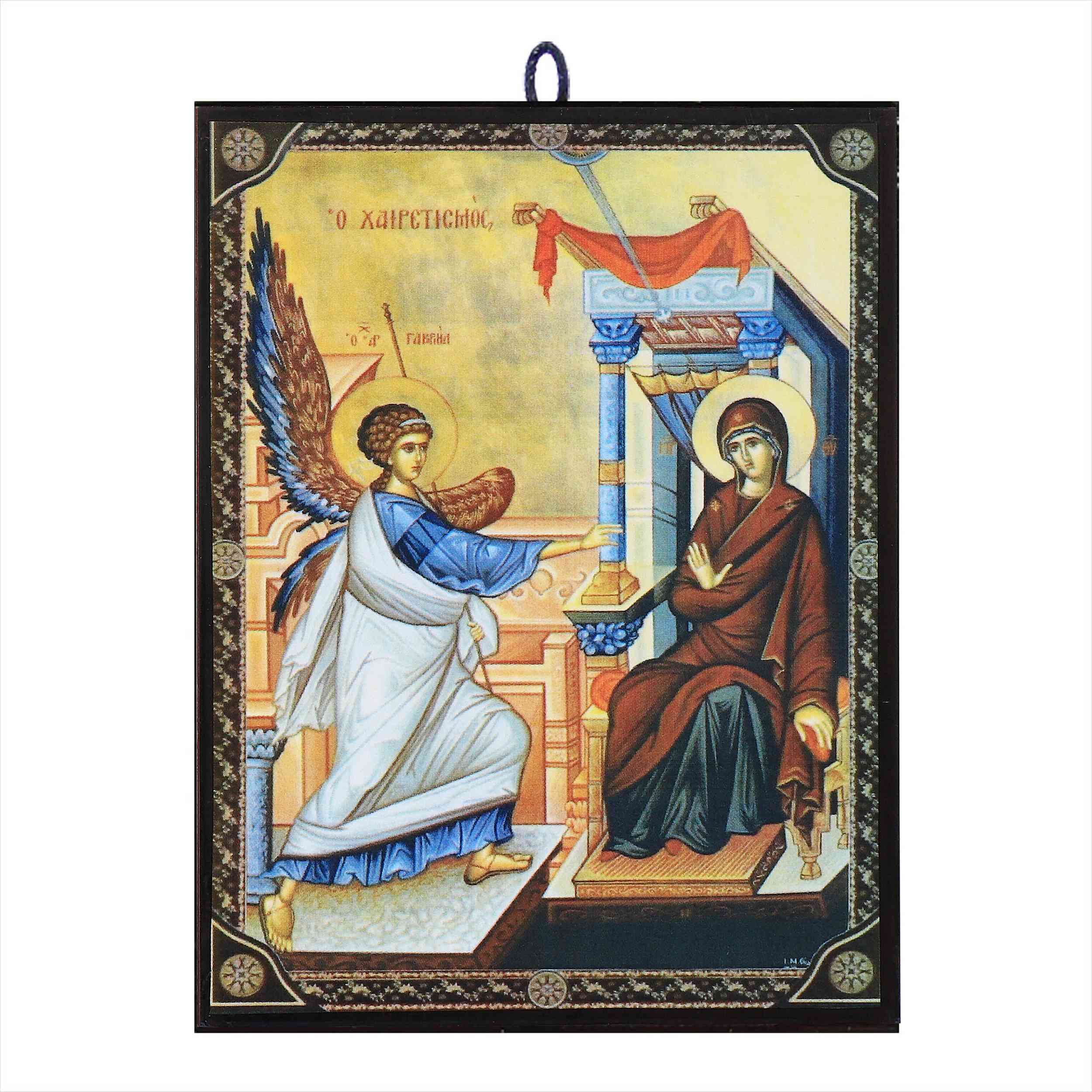 NKlaus Bild Ikone Mariä Verkündigung orthodox Zertifizierte Reproduktion aus Griec, Religion