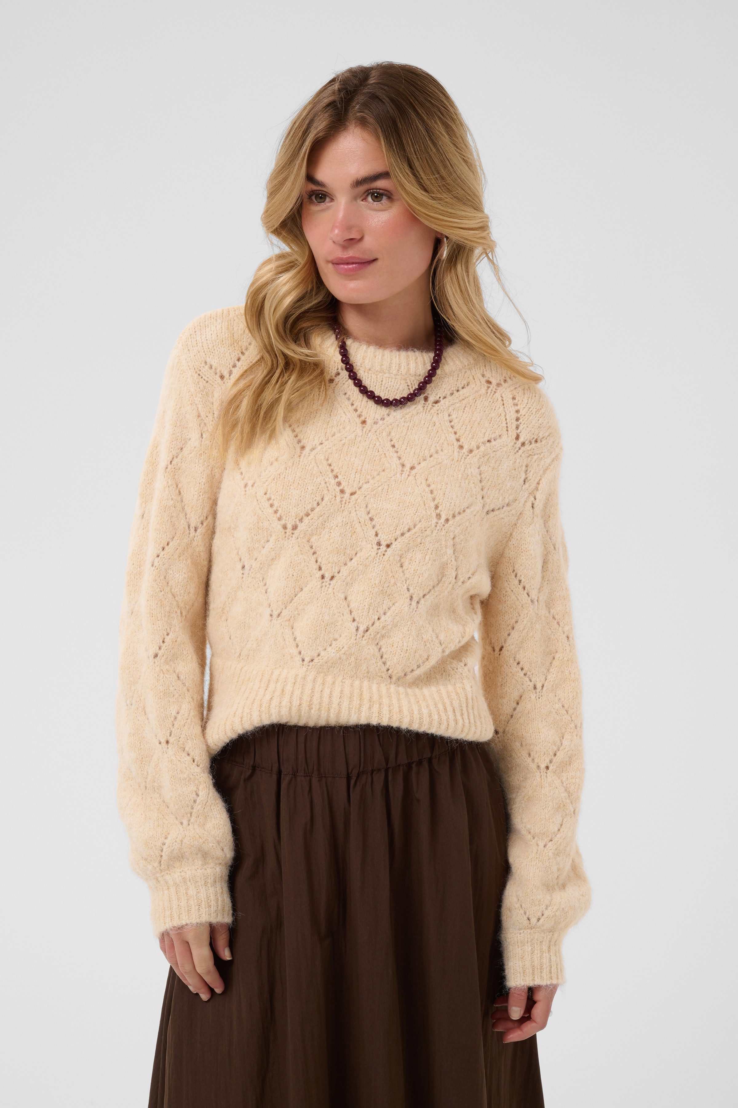 Saint Tropez Strickpullover TabbathaSZ Pullover Materialmix, Regular fit