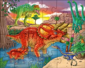 Haba Puzzle Puzzles Dinosaurier, Puzzleteile