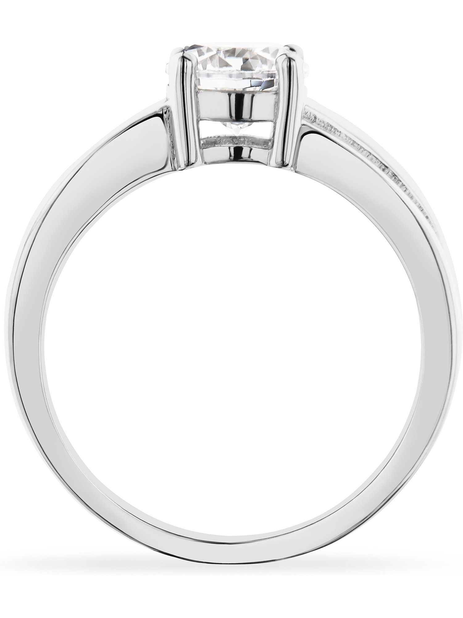 FAVS Silberring FAVS Damen-Damenring 925er Silber 1 Zirkonia, Zirkonia, synthetisch