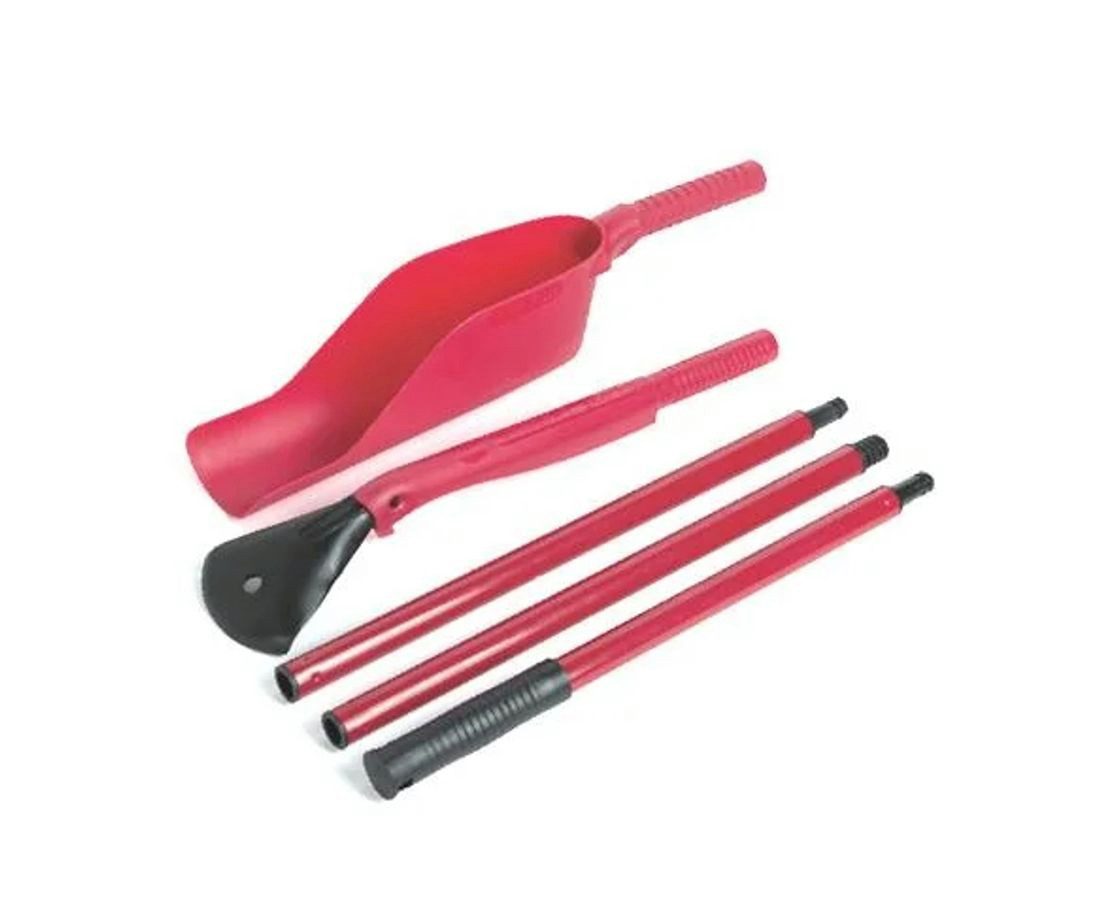 Westfalia Werkzeug Dachrinnenreiniger Dachrinnen Reinigungs-Set 5 teilig. Schaufel, Schaber, 3 Steckstiele