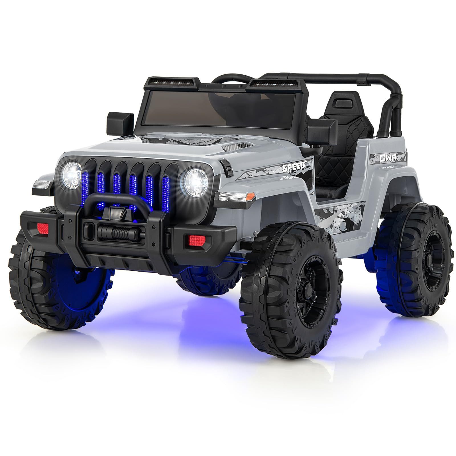 COSTWAY Elektro-Kinderauto 12V, mit 2 Geschwindigkeiten