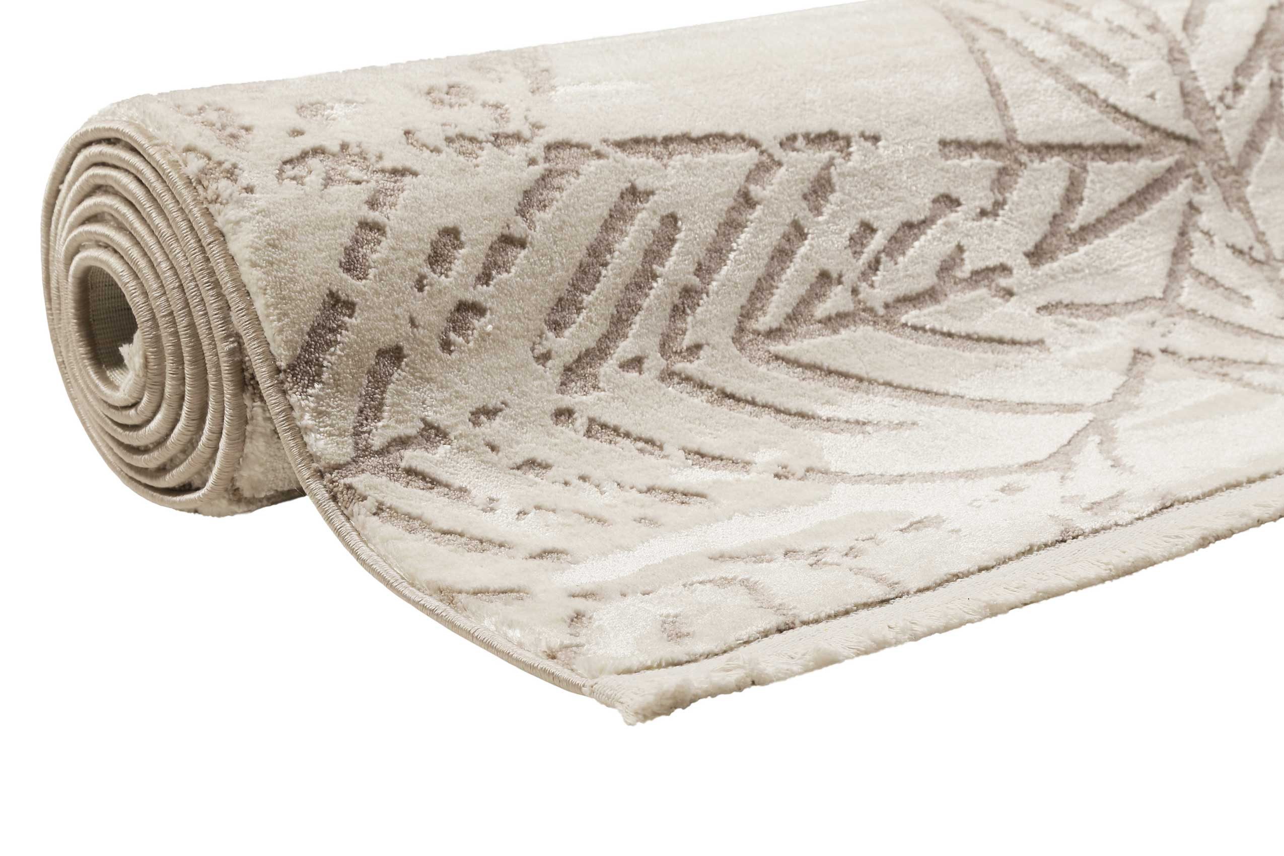 Esprit Teppich Inga, rechteckig, Höhe: 10 mm, Kurzflorteppich, gewebt, floral, modern, Wohnzimmer, natur