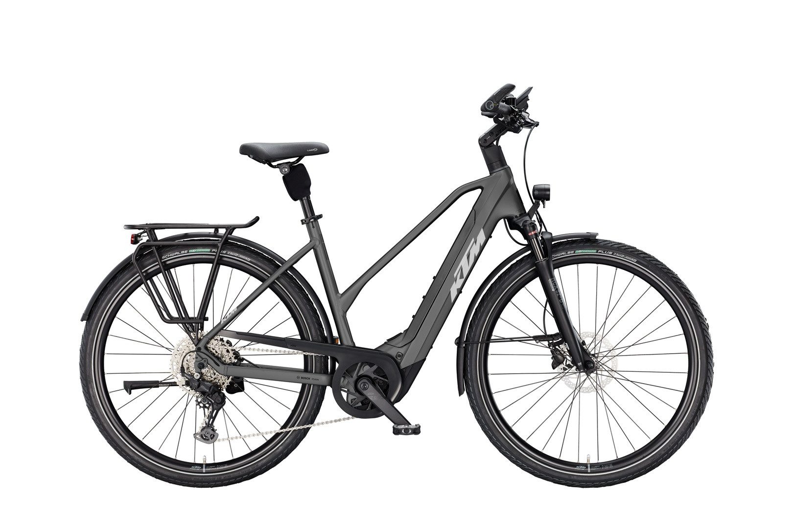 KTM E-Bike KTM Cento 10 Plus 800 Wh Damen Trapez grau 2025, 10 Gang Shimano CUES U6000-11/10 LG shadow+, Kettenschaltung, Bosch Performance Line CX GEN5 smart System, 800 Wh