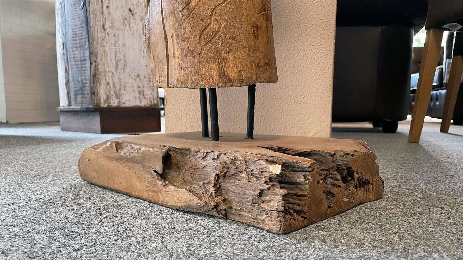 Möbel Akut Weinflaschenhalter Weinständer Flaschenständer 180 cm Teakholz massiv