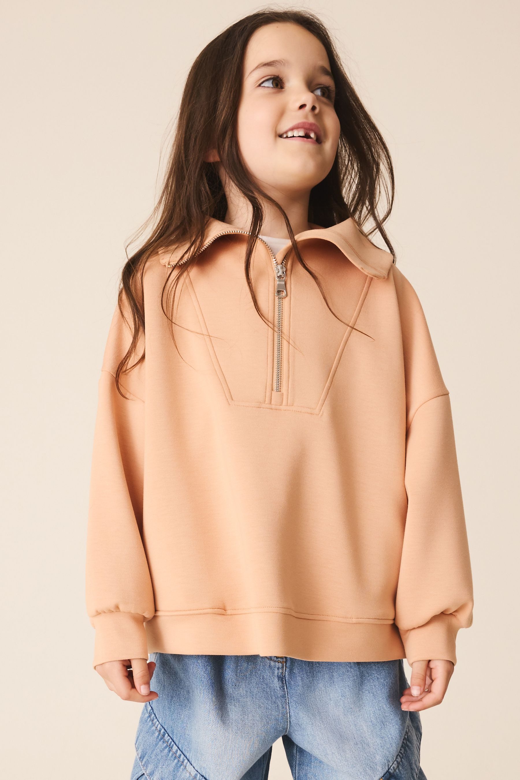 Next Sweater Sweatshirt mit halblangem Reißverschluss (1-tlg)