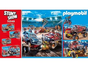 Playmobil® Spielwelt Stuntshow Monster Truck Horned 70549 Rot, Stunt-Auto Action Pickup Fahrzeug Jeep Monstertruck Spielzeug-Set