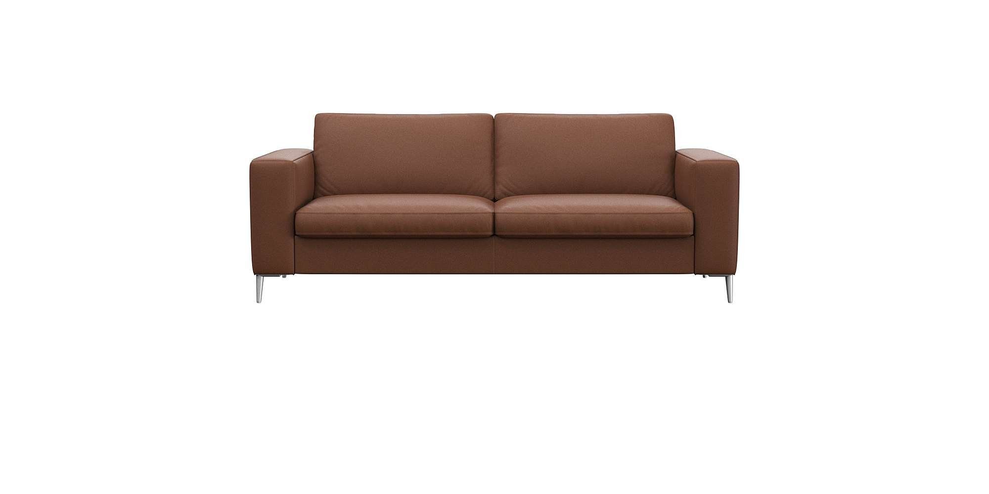 FLEXLUX 2,5-Sitzer Fiore, super Sitzkomfort durch Kaltschaum im Sitz, breite Armlehnen, Füße Alu