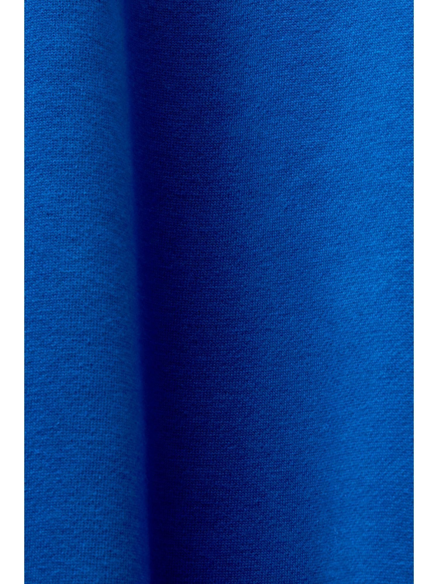 Sweatshirt Unisex Esprit BRIGHT mit BLUE Fleece-Hoodie (1-tlg) Logo