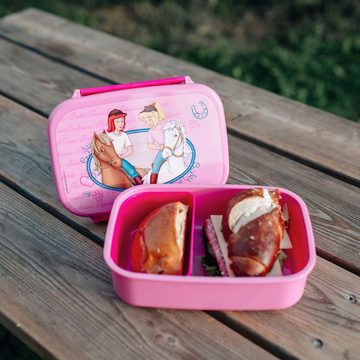 Scooli Lunchbox Bibi & Tina, Kunststoff, (Set, 2-tlg), Brotzeitdose & Trinkflasche
