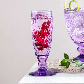 Villeroy & Boch Sektglas Boston Coloured Sektglas Lavender, 120 ml, Glas